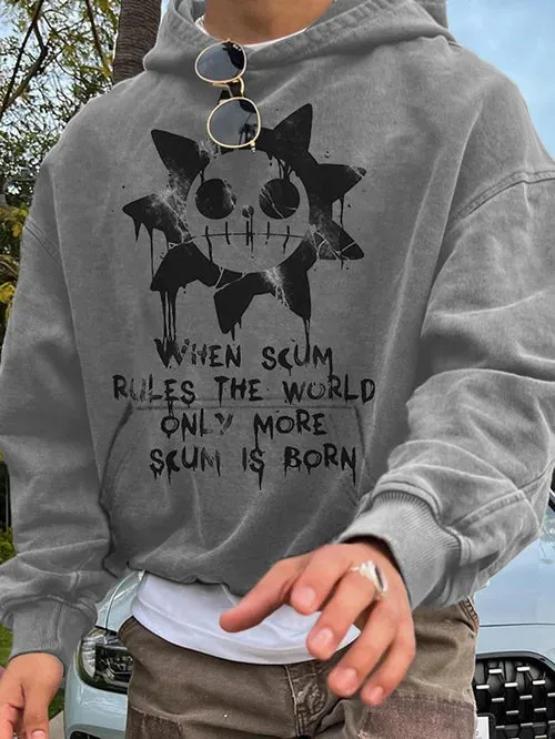 Men's Stylish Anime Print Hoodie
