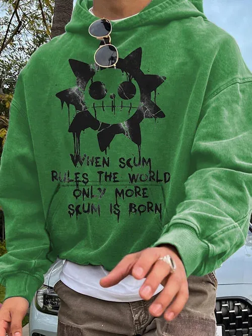 Men's Stylish Anime Print Hoodie