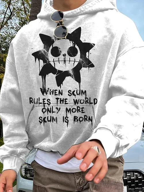 Men's Stylish Anime Print Hoodie