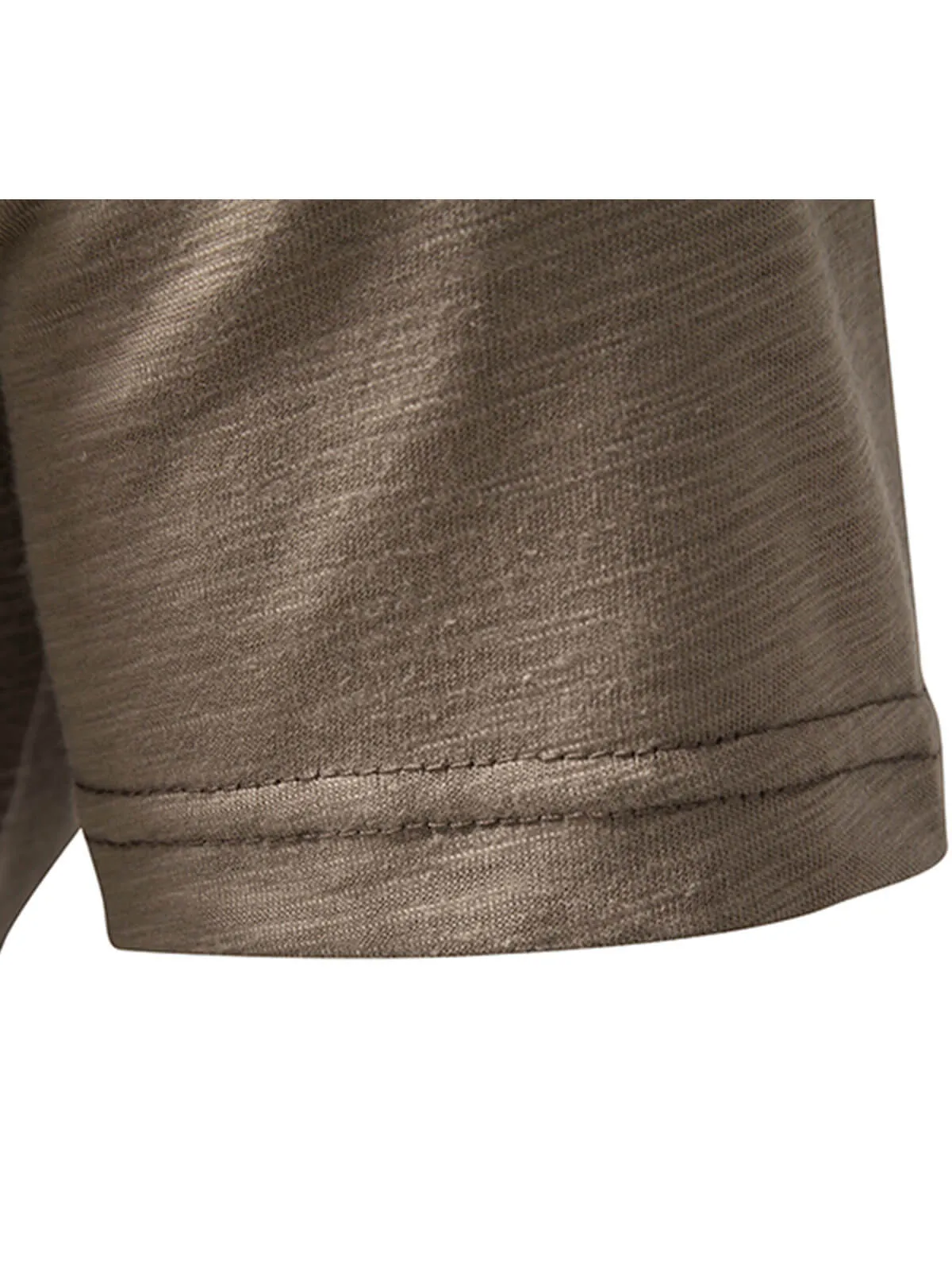 Men's Summer Solid Color Casual Short Sleeve T-Shirt