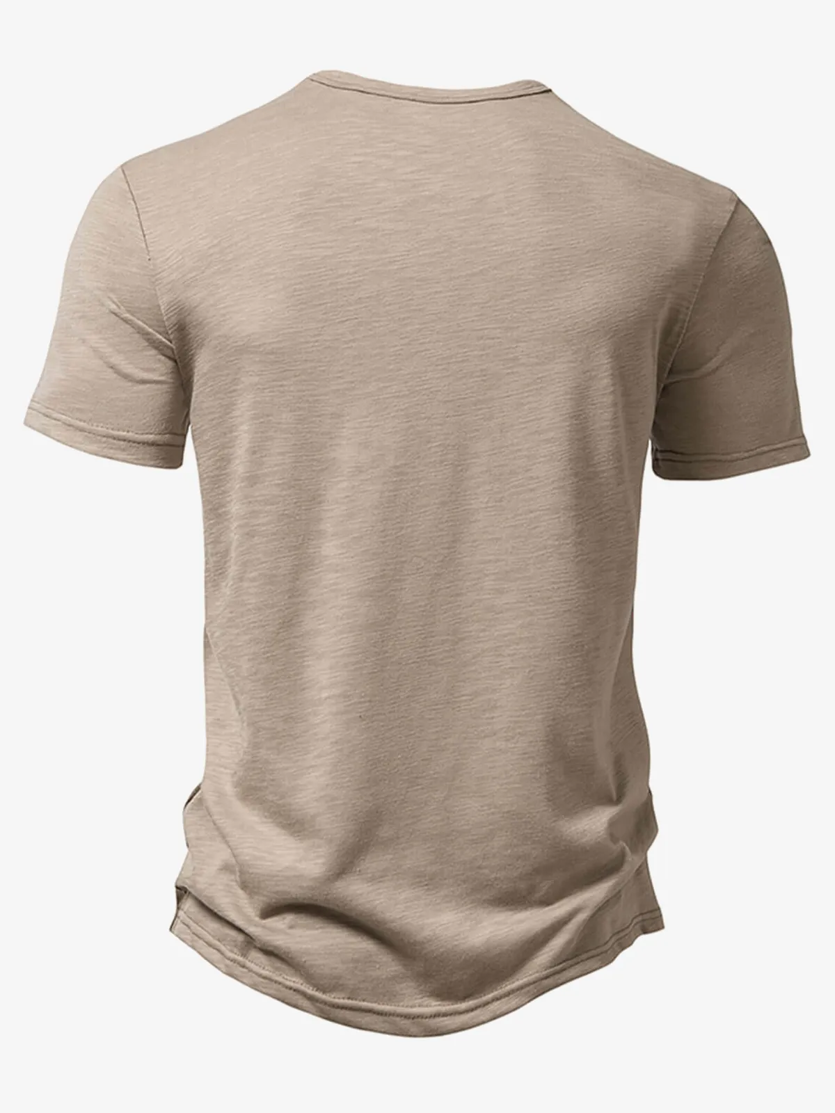 Men's Summer Solid Color Casual Short Sleeve T-Shirt