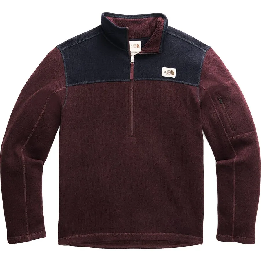 Men's The North Face | Gordon Lyons Quarter Zip Pullover | Root Brown