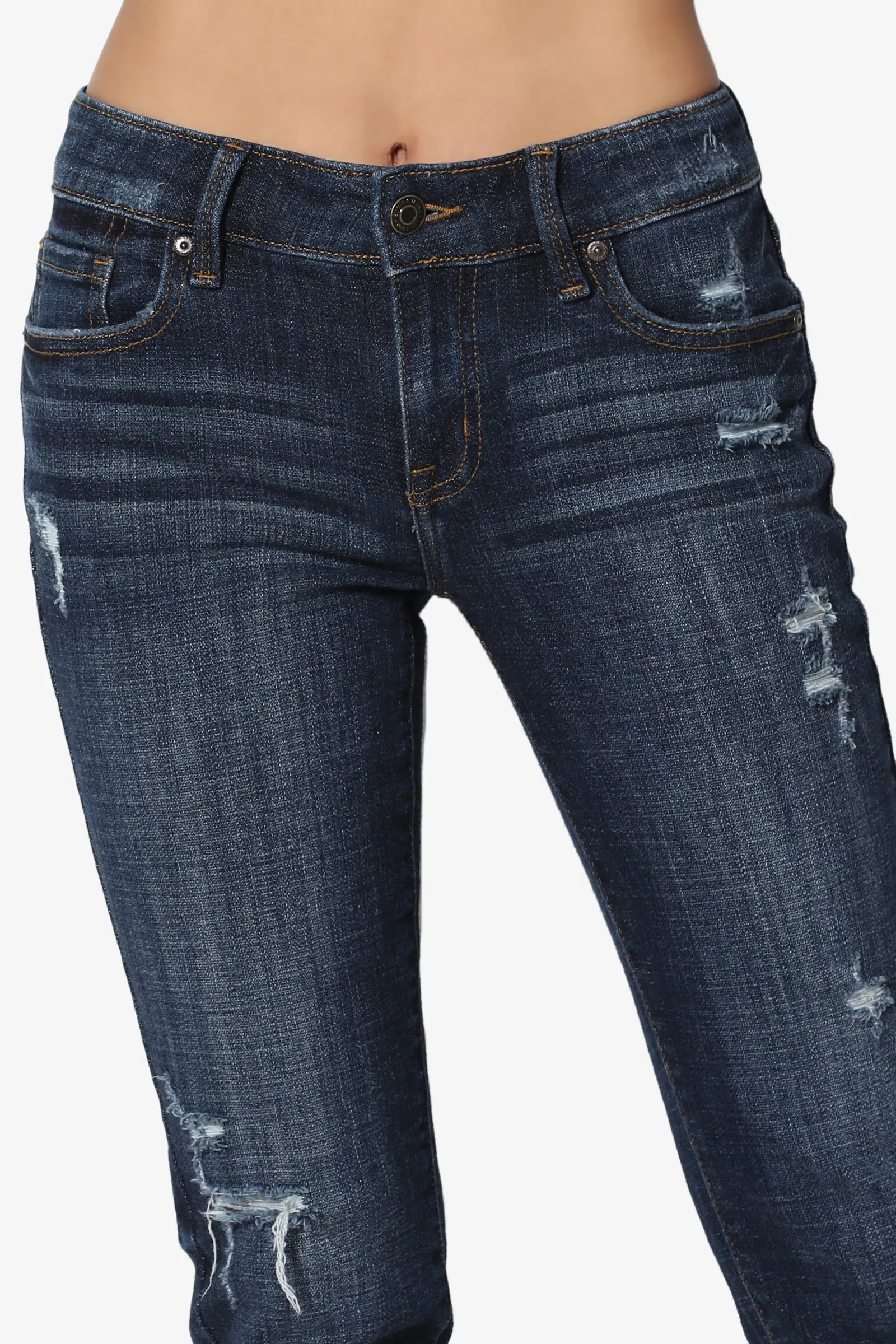 Mia Mid Rise Relaxed Skinny Jeans