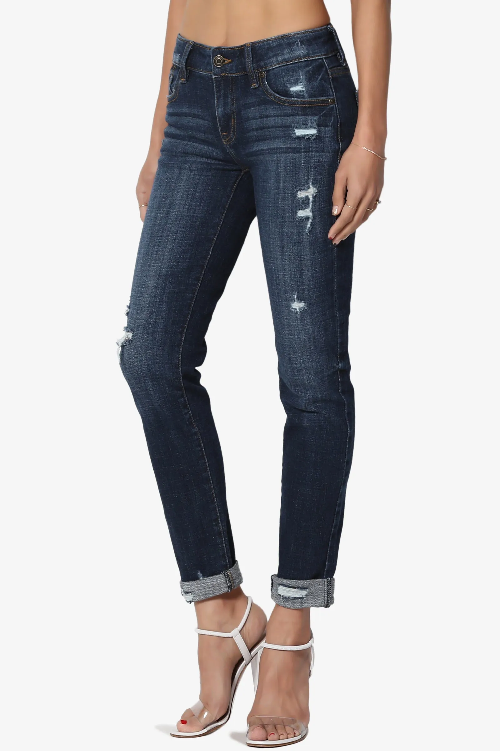 Mia Mid Rise Relaxed Skinny Jeans