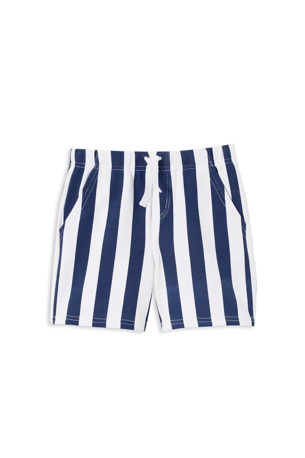 Milky | Navy and White Stripe Shorts | Sizes 2-7