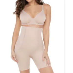 Miraclesuit Hi Waist Thigh Slimmer Shapewear Sz S