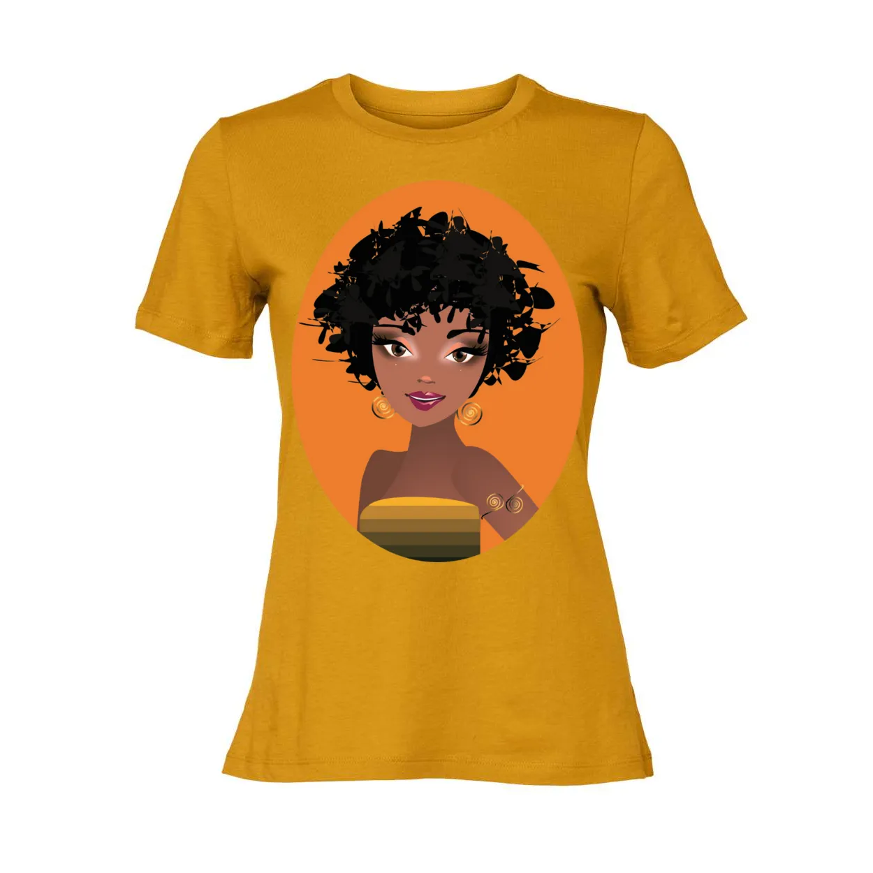 Natural Fro Yelani Tee – Women’s Relaxed Jersey Tee, Comfortable & Stylish