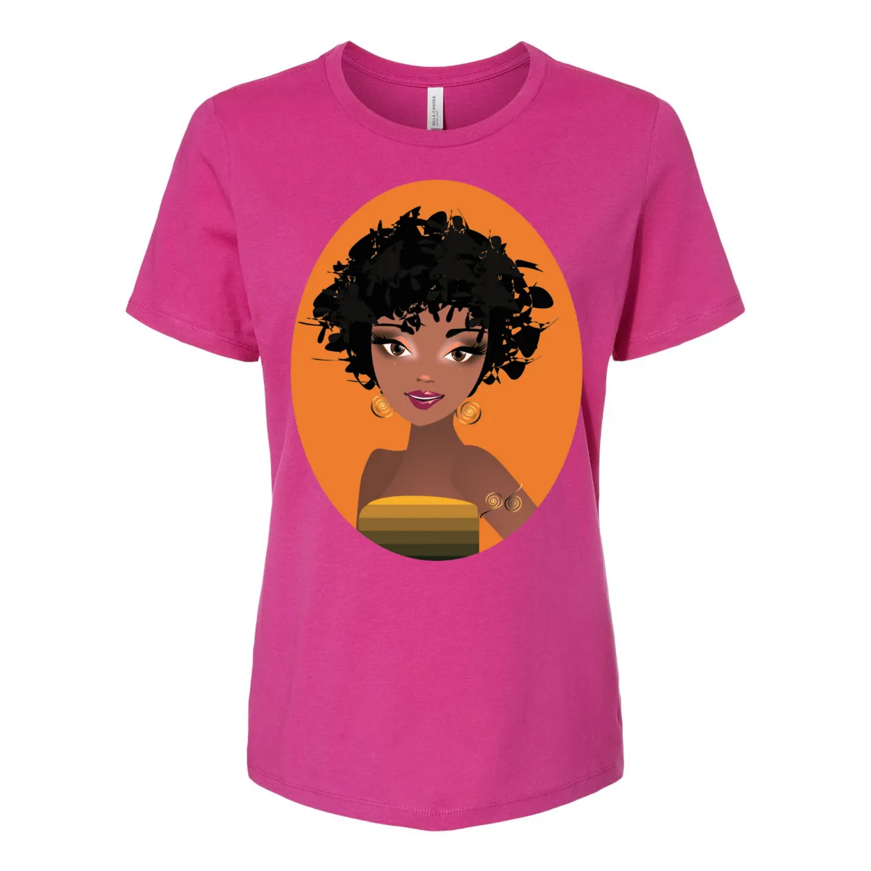 Natural Fro Yelani Tee – Women’s Relaxed Jersey Tee, Comfortable & Stylish