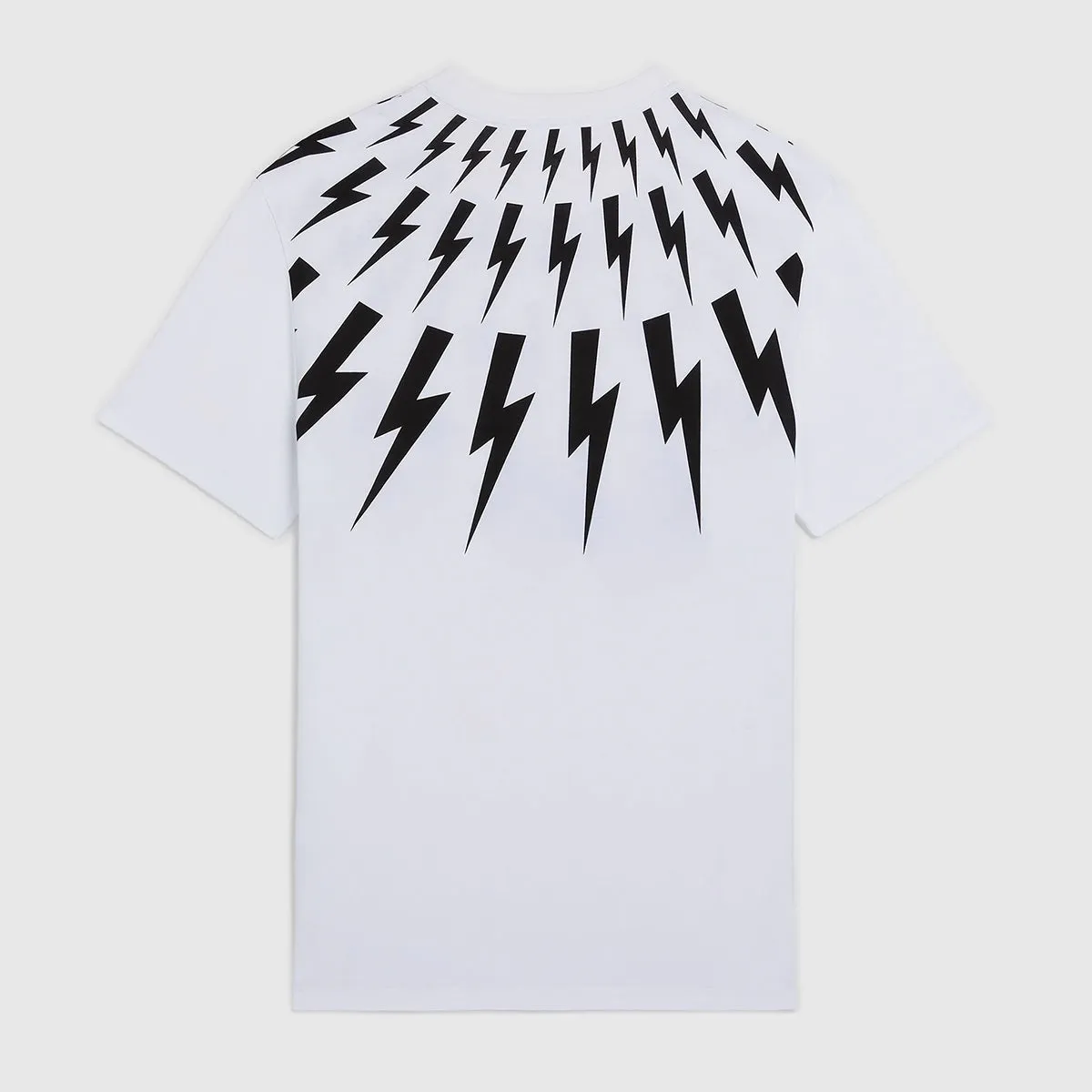 Neil Barrett - Fair-Isle Thunderbolt T-Shirt in White