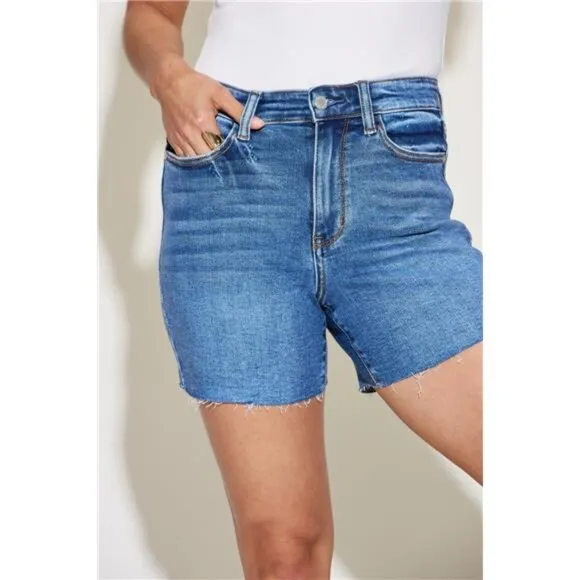 NWT 💙  Judy Blue High Waist Slim Denim Shorts, Stretchy, Comfortable, Stylish