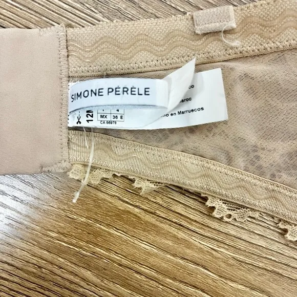 NWT Simone Perele Celeste Convertible or Strapless Bra Nude/Beige 36E