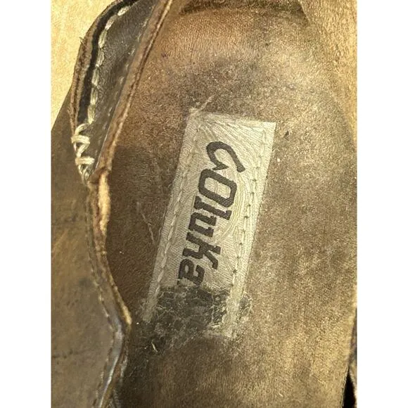 Olukai Moloa Leather Loafer Slip on shoes Brown Leather Mens size 10