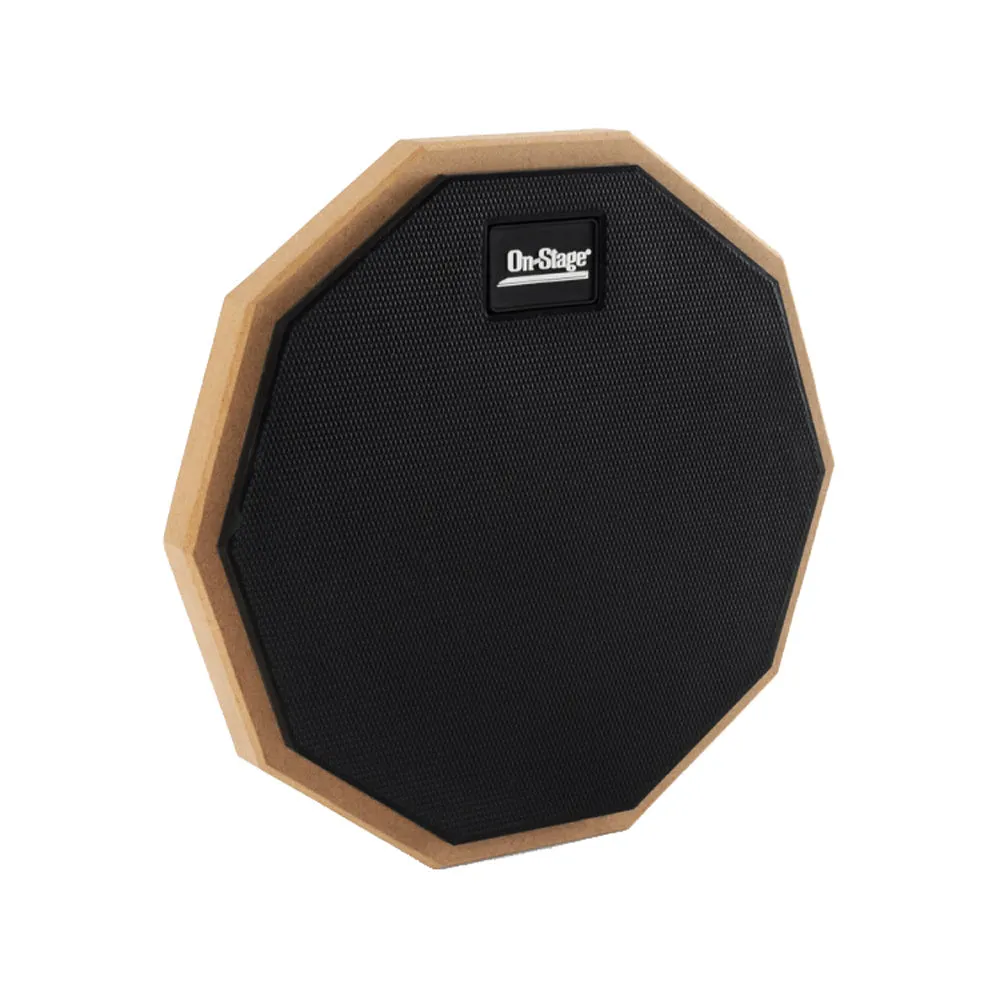 On Stage 8" Hexagonal Drum Practice Pad in Grey