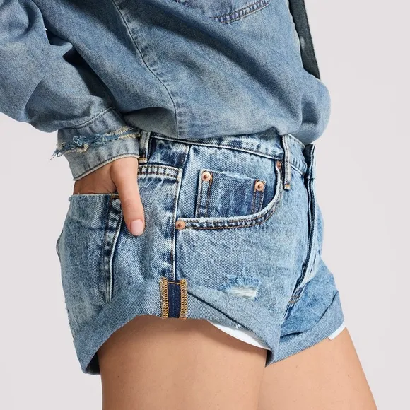 One teaspoon Denim Blue Women's Shorts