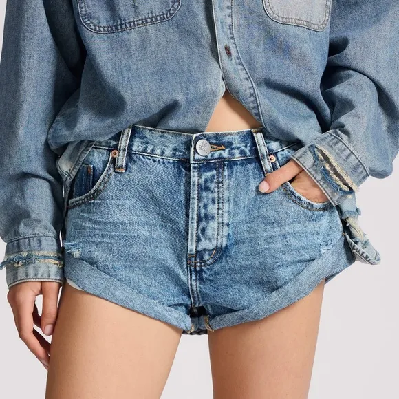 One teaspoon Denim Blue Women's Shorts