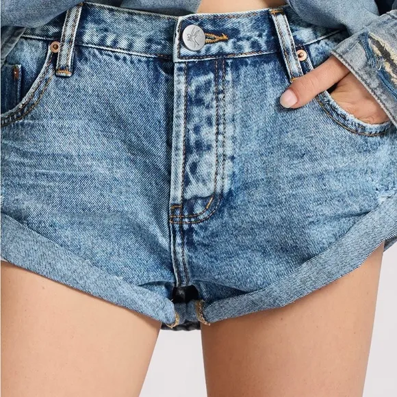 One teaspoon Denim Blue Women's Shorts