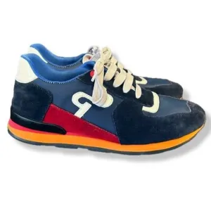 OPP France Lace-Up Suede Sneakers in Blue Mens size 7.5, Women's size 9.5