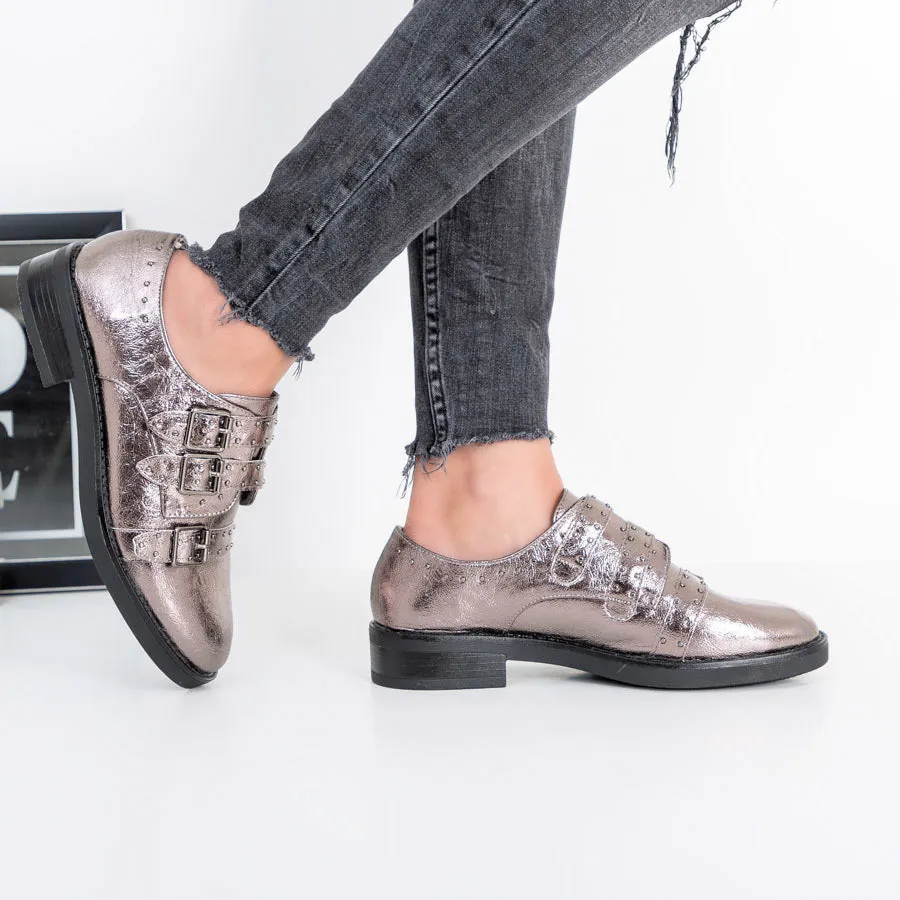 Pantofi casual Niya gun color