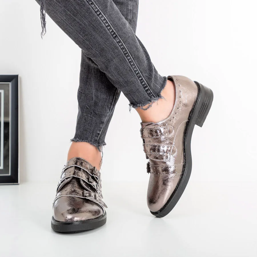 Pantofi casual Niya gun color