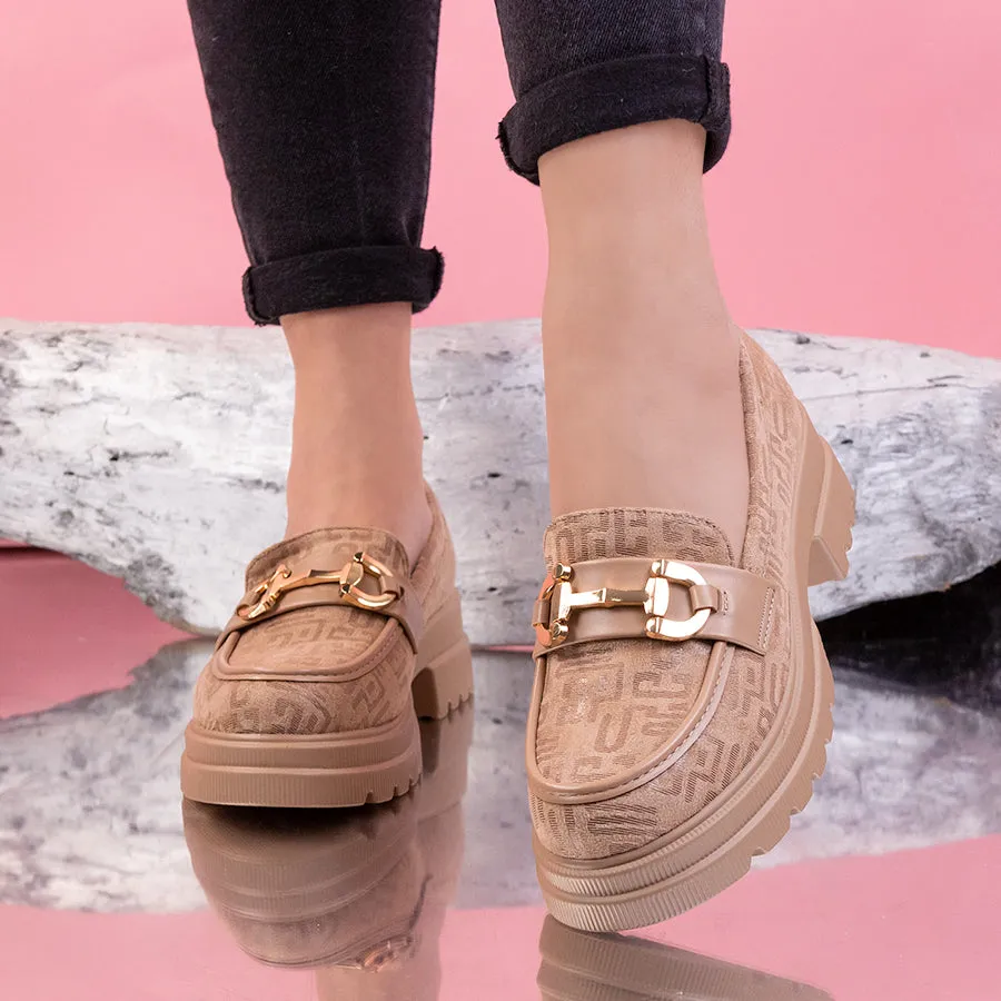 Pantofi casual Sharlot - Khaki