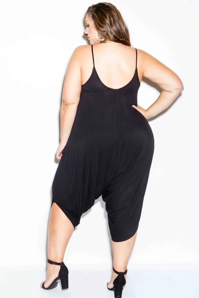 Plus Size Relaxed Trendy Harem Jumpsuit