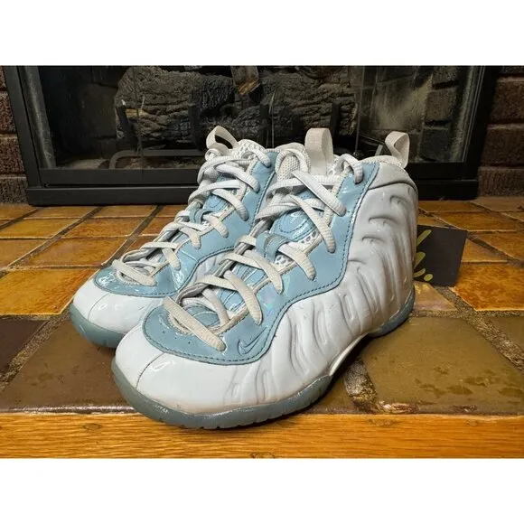 PreSchool 1.5y Nike Little Posite One White Aura Worn Blue Shoes DM1095-400