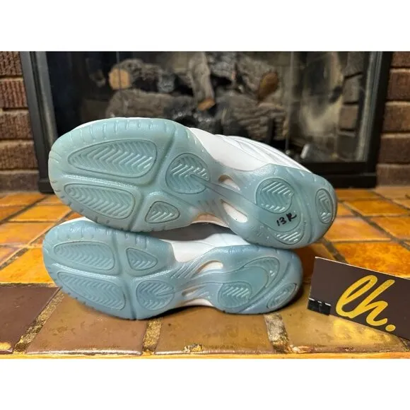 PreSchool 1.5y Nike Little Posite One White Aura Worn Blue Shoes DM1095-400