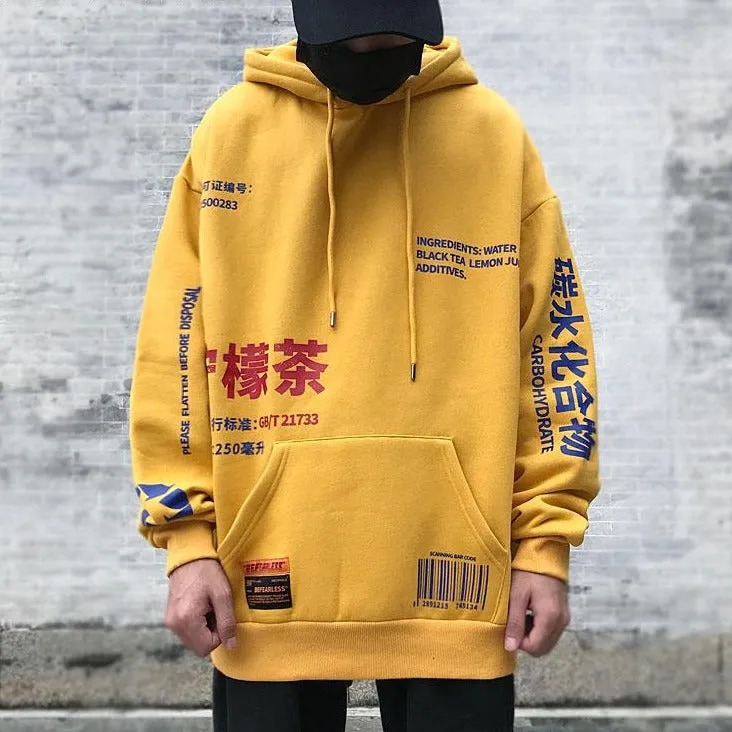 "BLACK TEA" Sweat-shirt Hoodie à Capuche Blanc - URB1™