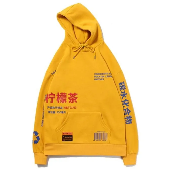 "BLACK TEA" Sweat-shirt Hoodie à Capuche Blanc - URB1™