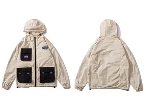 "CRGD" Veste Coupe Vent Beige Streetwear - URB1™