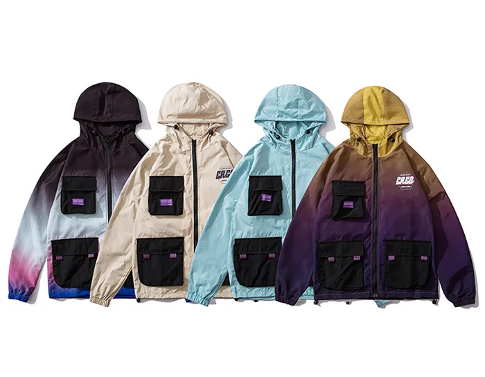 "CRGD" Veste Coupe Vent Beige Streetwear - URB1™
