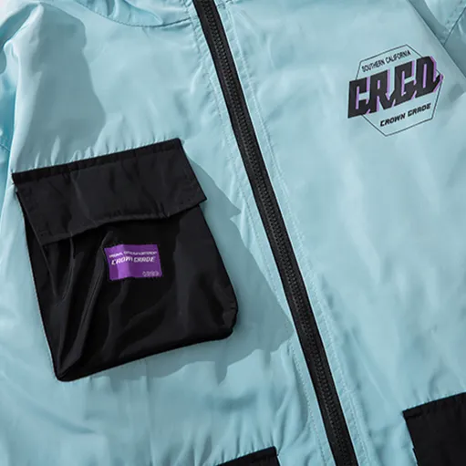 "CRGD" Veste Coupe Vent Beige Streetwear - URB1™