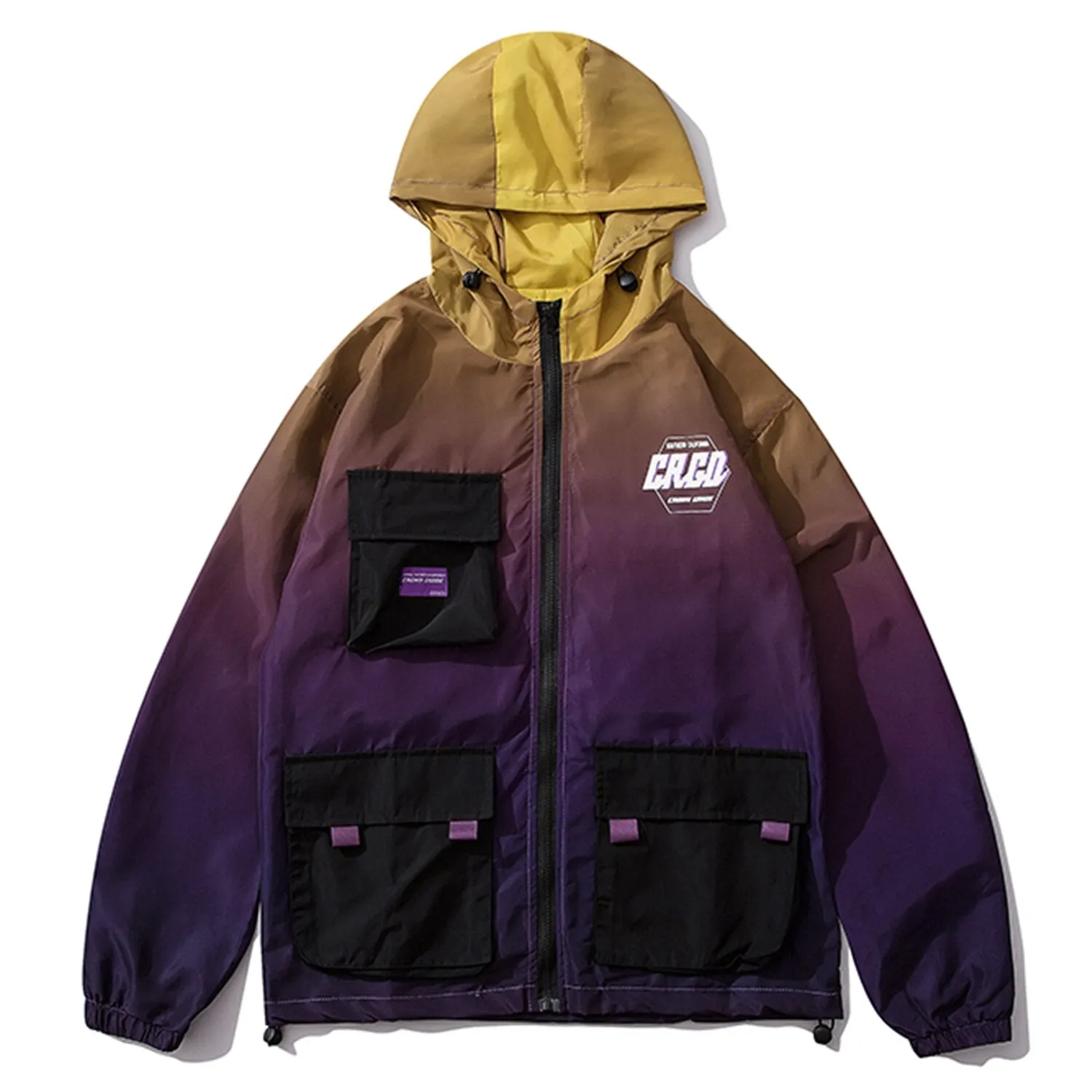 "CRGD" Veste Coupe Vent Beige Streetwear - URB1™