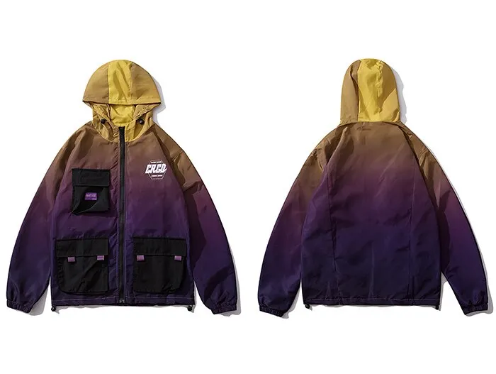 "CRGD" Veste Coupe Vent Beige Streetwear - URB1™