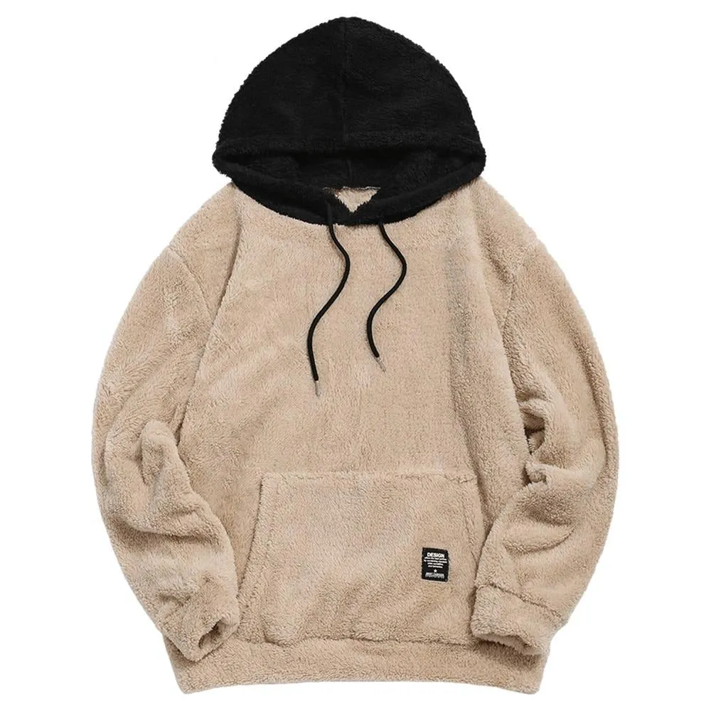 "DESIGN" Sweat-shirt Vert Beige Hoodie à capuche Molletonné - URB1™