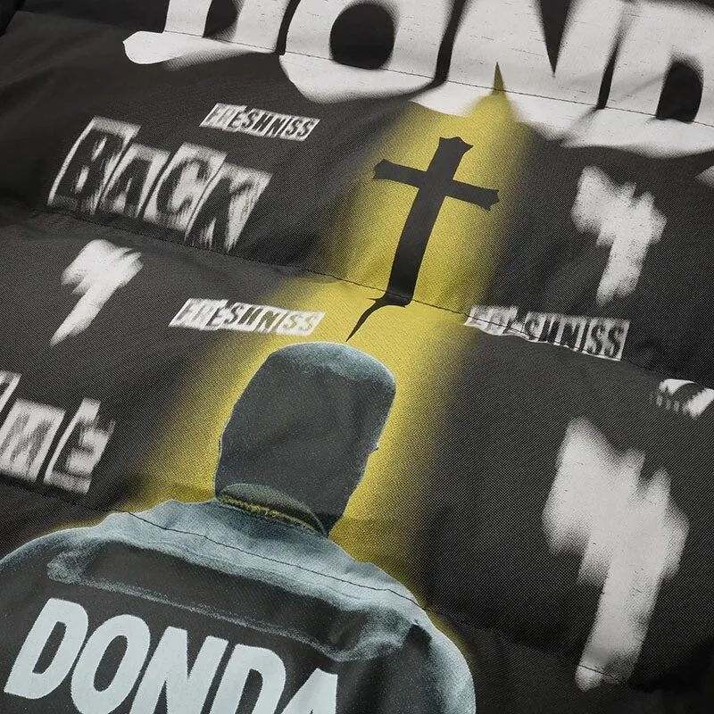 "DONDA" Parka Doudoune Matelassée Noir - URB1™