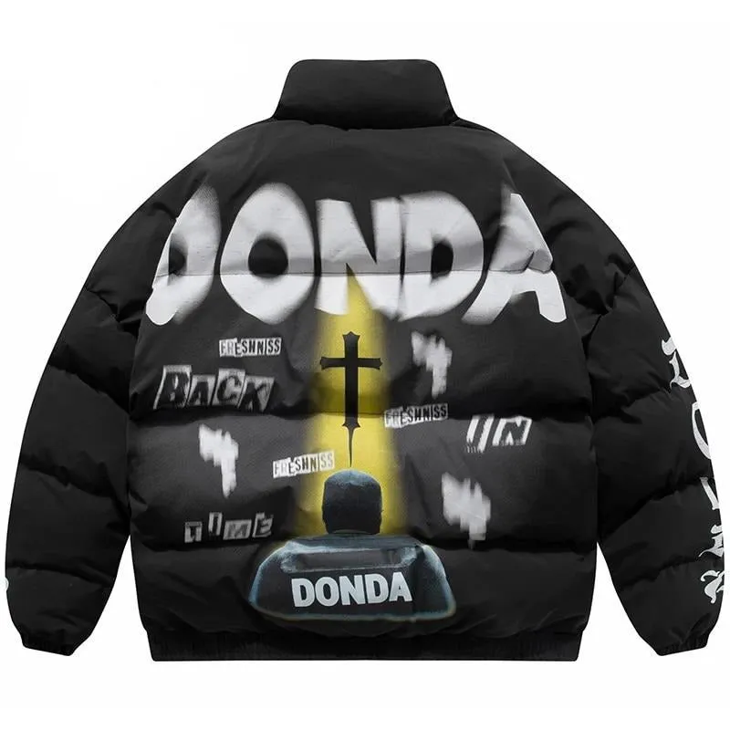 "DONDA" Parka Doudoune Matelassée Noir - URB1™