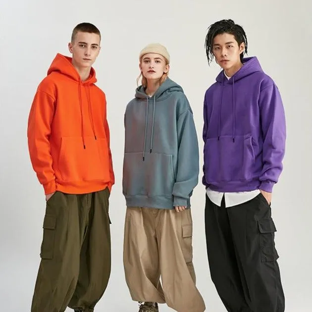"ESSENTIAL" SWEATSHIRT BLEU HOODIE À CAPUCHE - URB1™