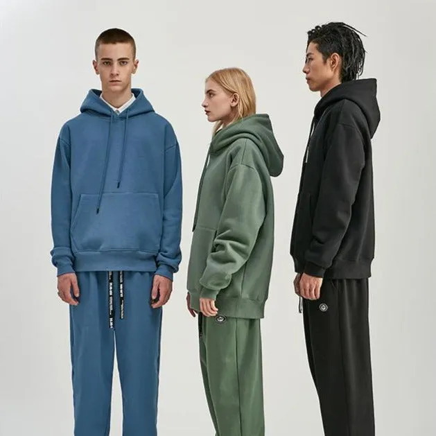 "ESSENTIAL" SWEATSHIRT BLEU HOODIE À CAPUCHE - URB1™