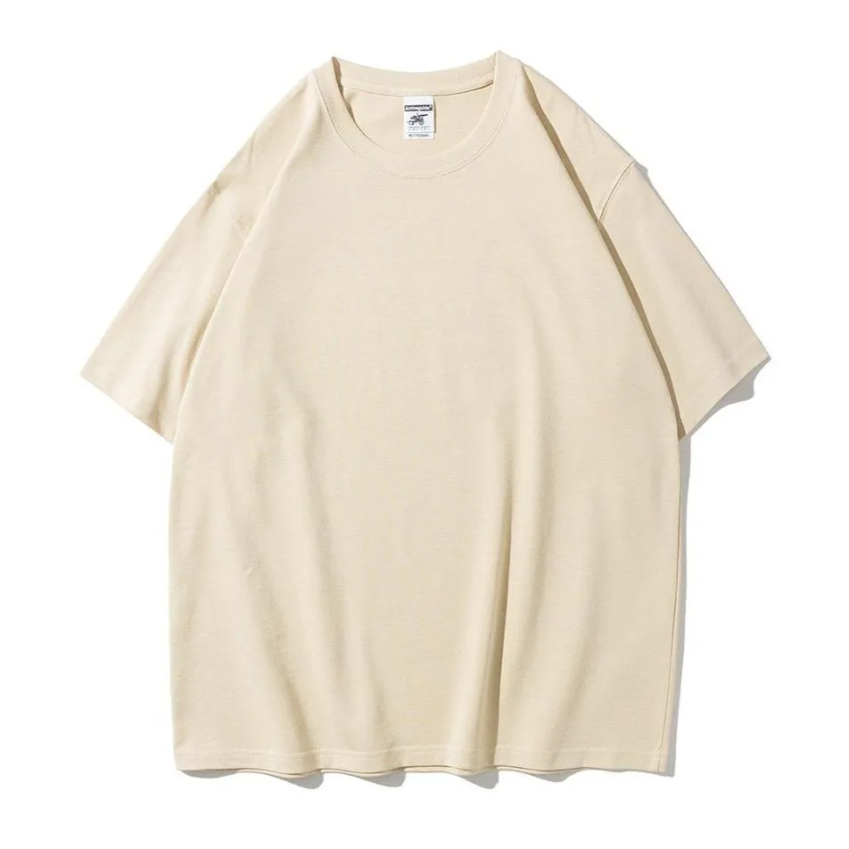 "ESSENTIAL" T-SHIRT BASIQUE UNI VERT PÂLE STREETWEAR - URB1™
