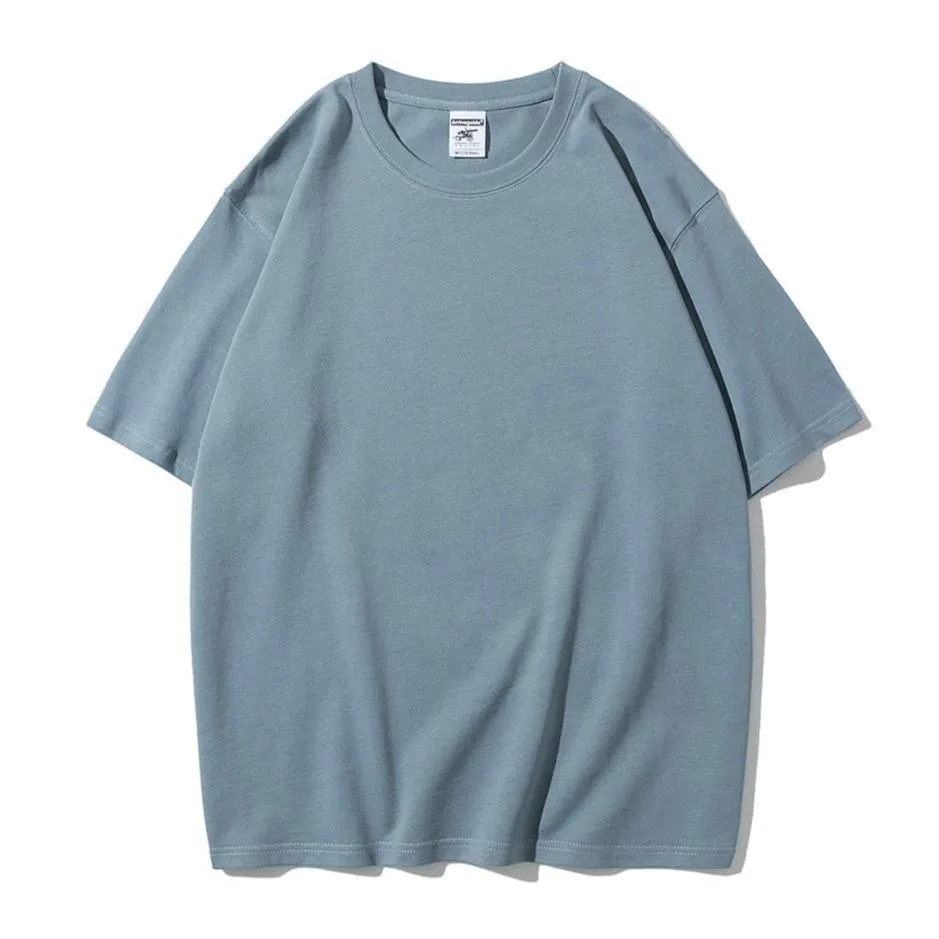 "ESSENTIAL" T-SHIRT BASIQUE UNI VERT PÂLE STREETWEAR - URB1™
