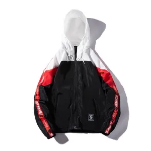 "FASHIOND" Veste Coupe Vent Noir - URB1™