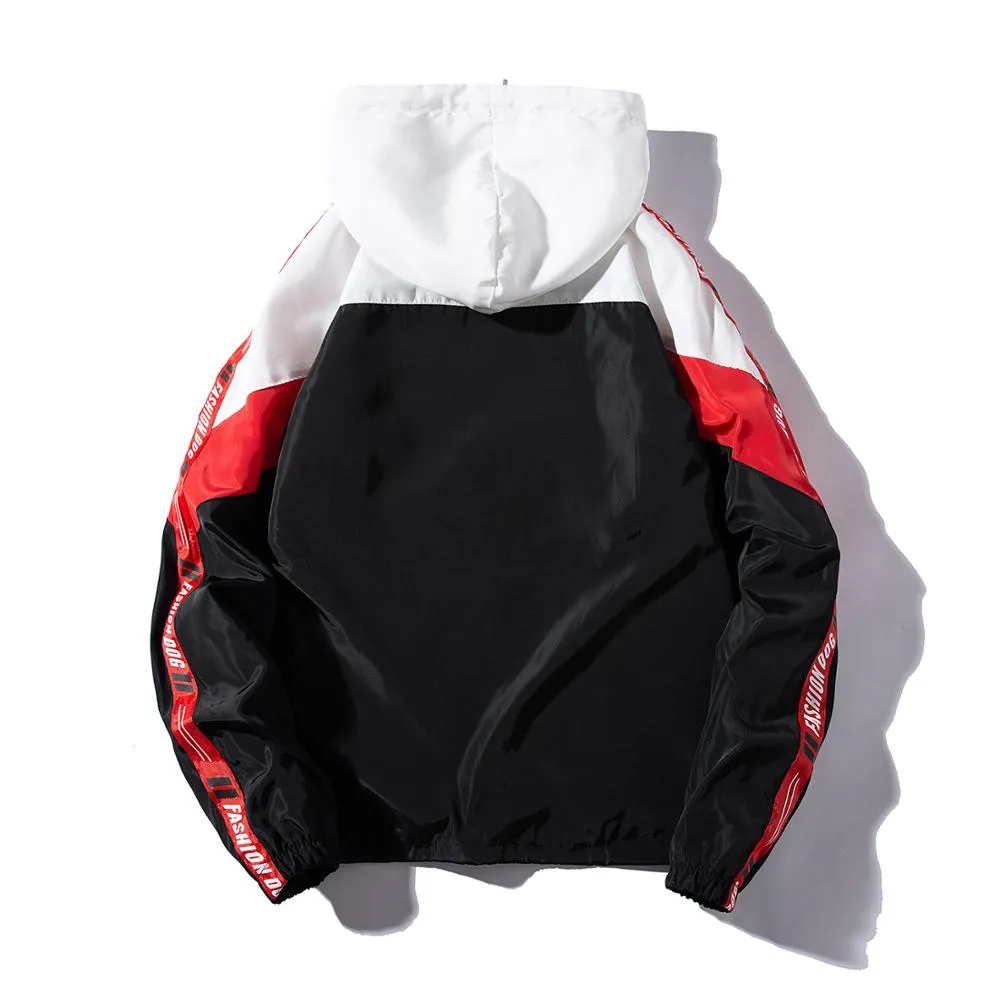 "FASHIOND" Veste Coupe Vent Noir - URB1™