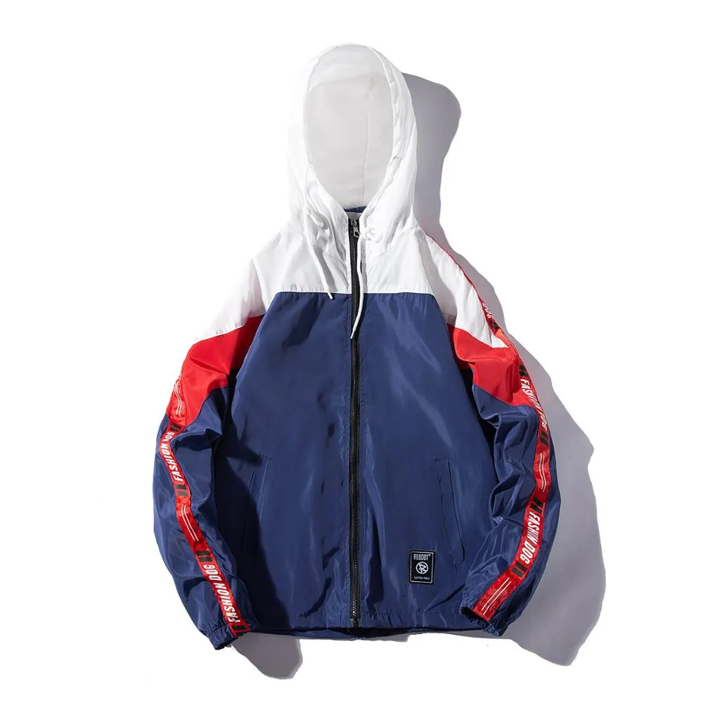"FASHIOND" Veste Coupe Vent Noir - URB1™
