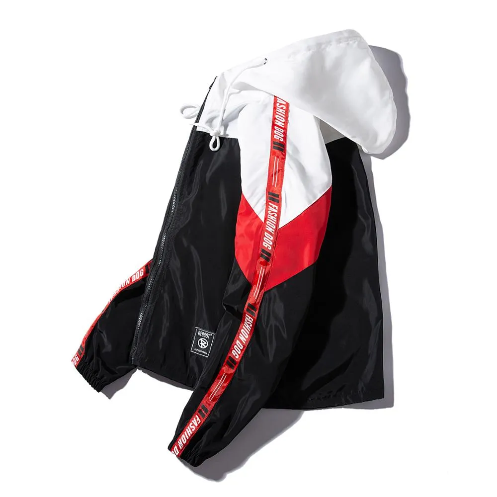 "FASHIOND" Veste Coupe Vent Noir - URB1™