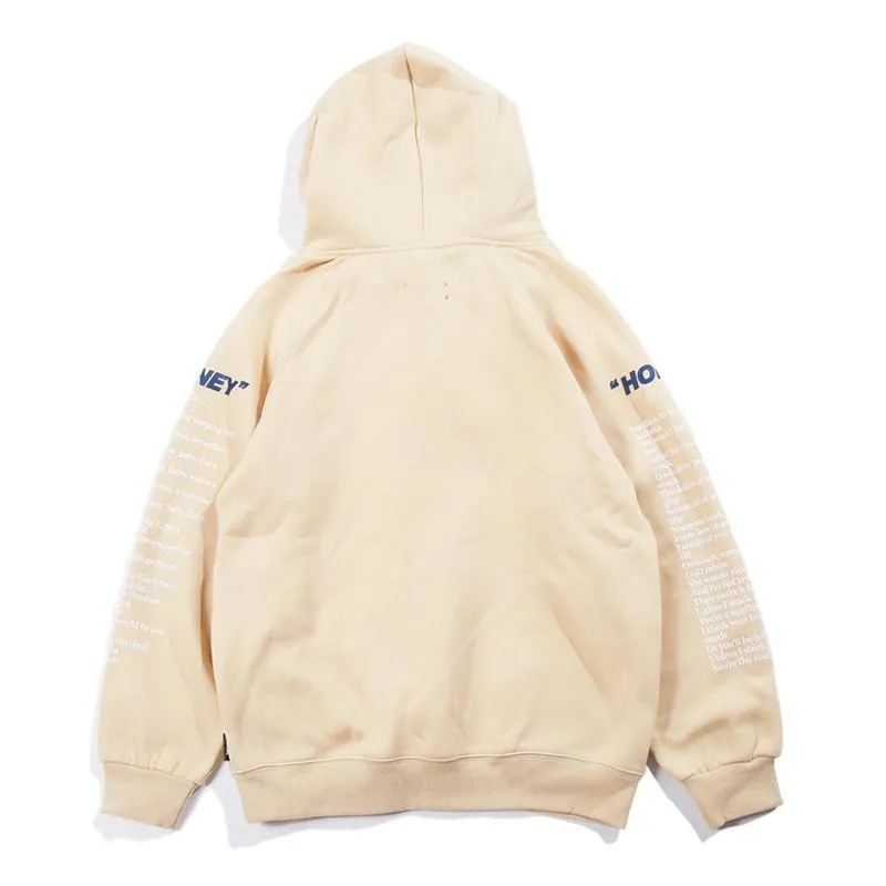 "HONEY" Sweatshirt hoodie à capuche Beige - URB1™