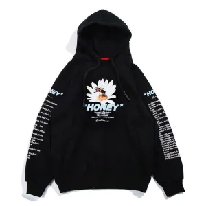 "HONEY" Sweatshirt hoodie à capuche Beige - URB1™