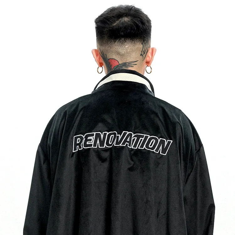"RENOVATION" Veste Bombers Vintage Noir - URB1™