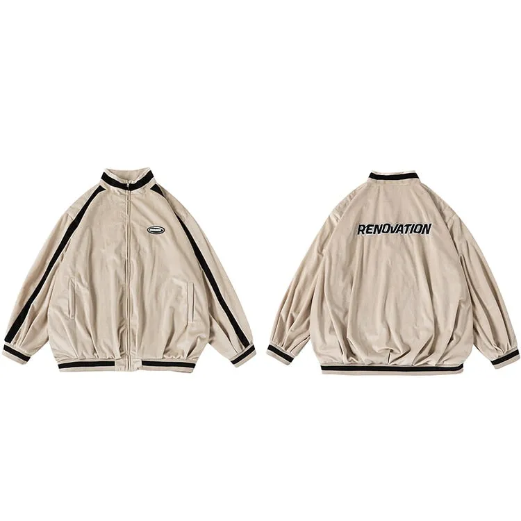 "RENOVATION" Veste Bombers Vintage Noir - URB1™