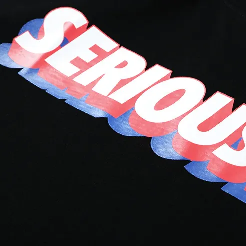 "SERIOUSLY" T-shirt Rouge Oversize-streetwear - URB1™